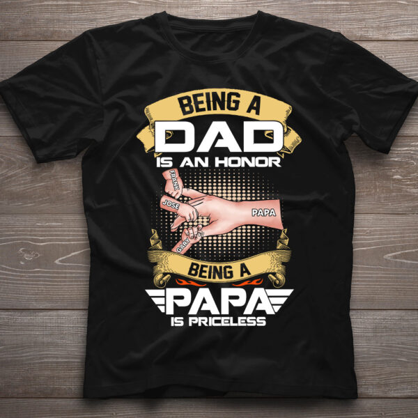 Priceless Papa - Personalized Grandpa T-shirt and Hoodie