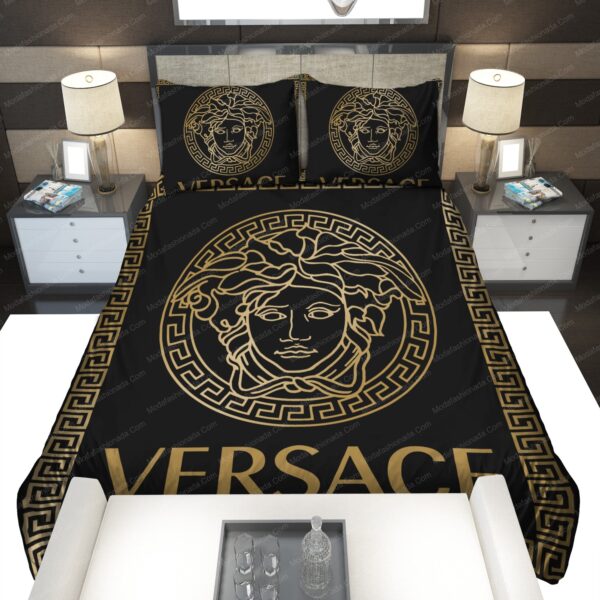 Black And Gold Versace Brands 1 Bedding Set - Image 2
