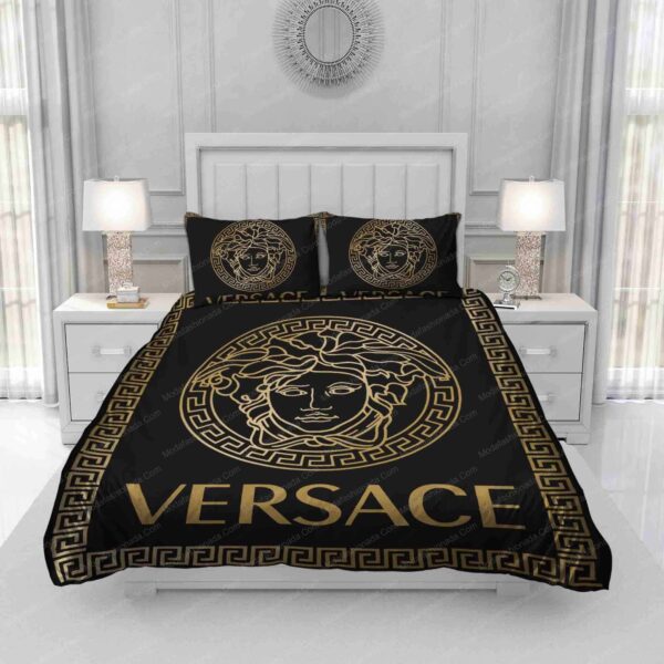 Black And Gold Versace Brands 1 Bedding Set - Image 4