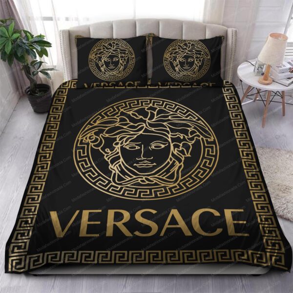 Black And Gold Versace Brands 1 Bedding Set - Image 5