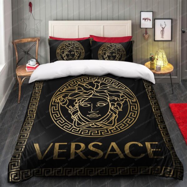 Black And Gold Versace Brands 1 Bedding Set - Image 6