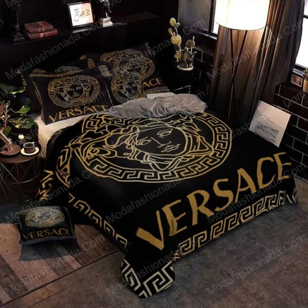 Black And Gold Versace Brands 1 Bedding Set