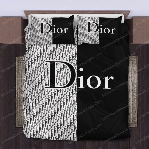 Black And White Dior Bedding Sets