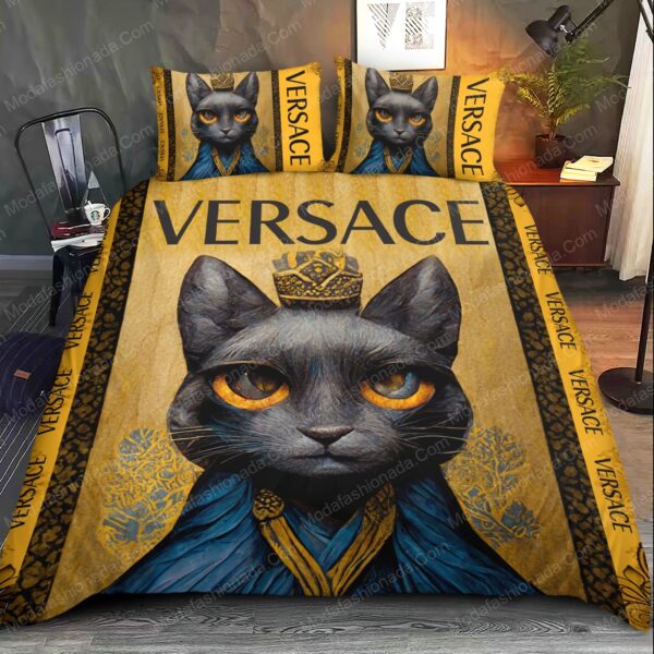 Black Cat Versace Bedding Sets - Image 2