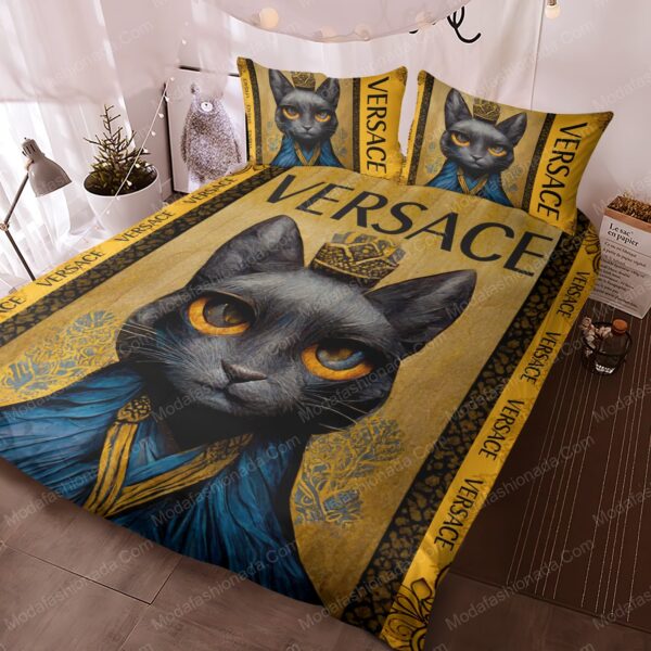 Black Cat Versace Bedding Sets - Image 3