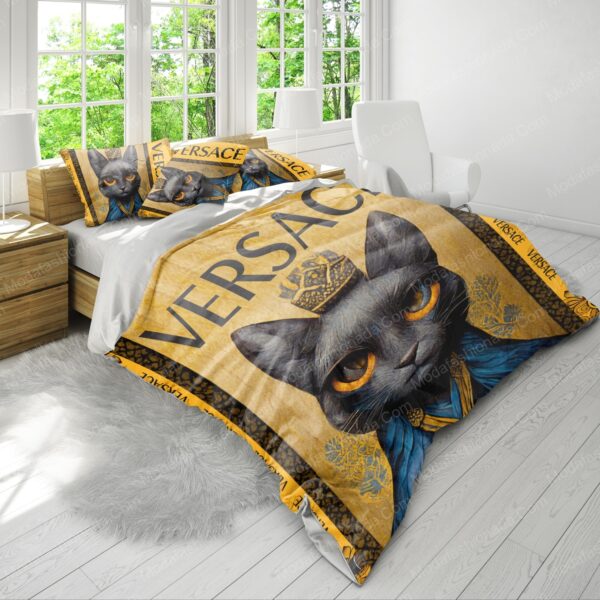 Black Cat Versace Bedding Sets - Image 4