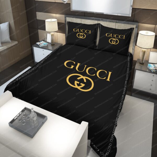 Black Gucci Bedding Sets - Image 2