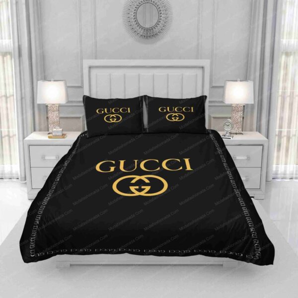 Black Gucci Bedding Sets - Image 3