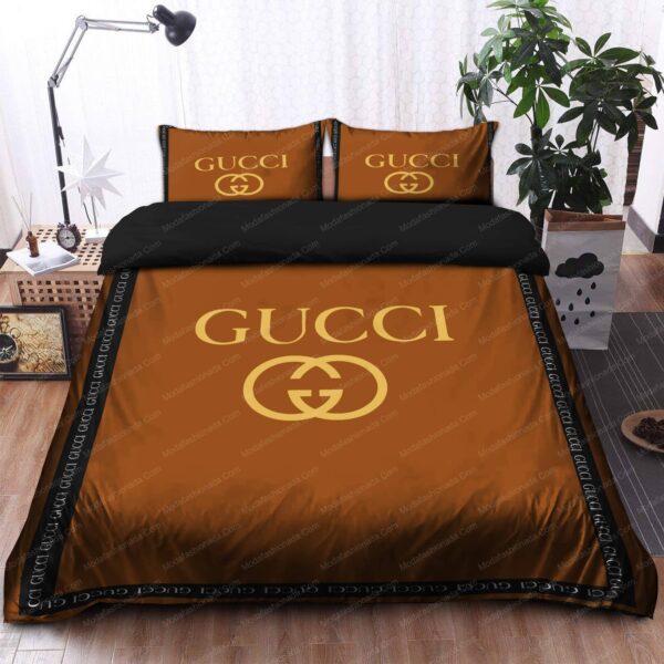 Brown Gucci Bedding Sets - Image 6