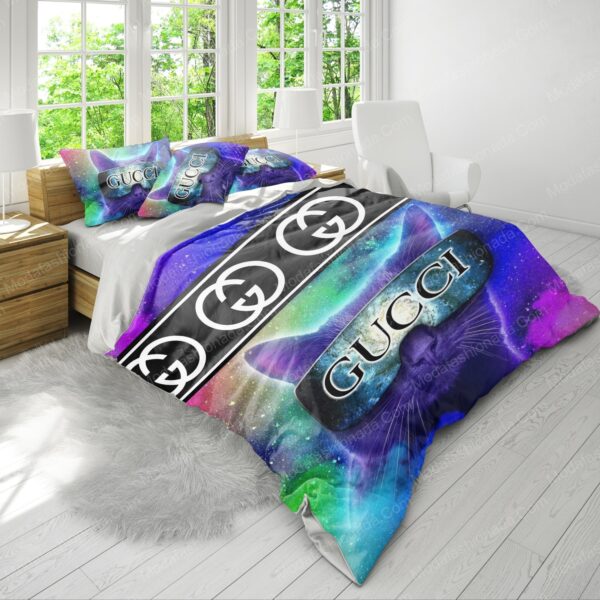 Cats Glasses Gucci Bedding Sets - Image 4