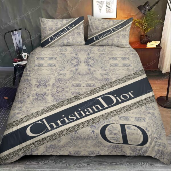 Christian Dior Toile De Jouy Pattern Bedding Sets - Image 2