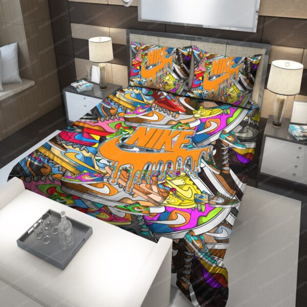 Colorful Nike Shoes Bedding Sets - Image 2