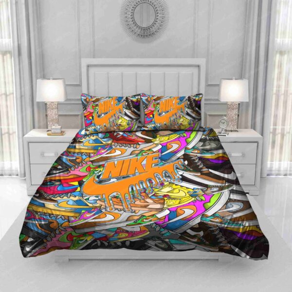 Colorful Nike Shoes Bedding Sets - Image 3