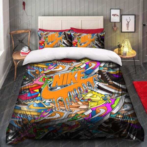 Colorful Nike Shoes Bedding Sets - Image 5