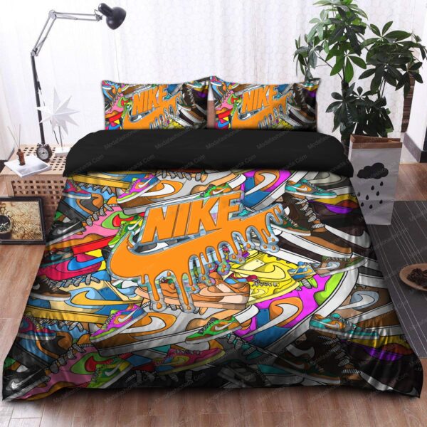 Colorful Nike Shoes Bedding Sets - Image 6