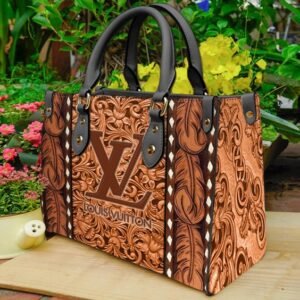 Limited Edition LOUIS VUITTON LEATHER HANDBAG Luxury Brand KIN-F76B-ML336