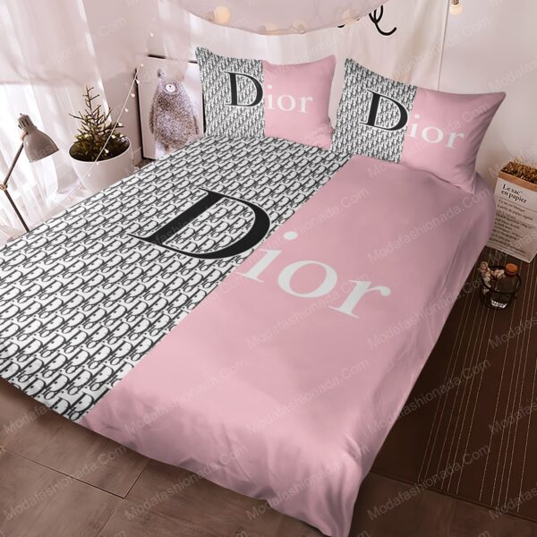 Dior Pink Bedding Sets - Image 3