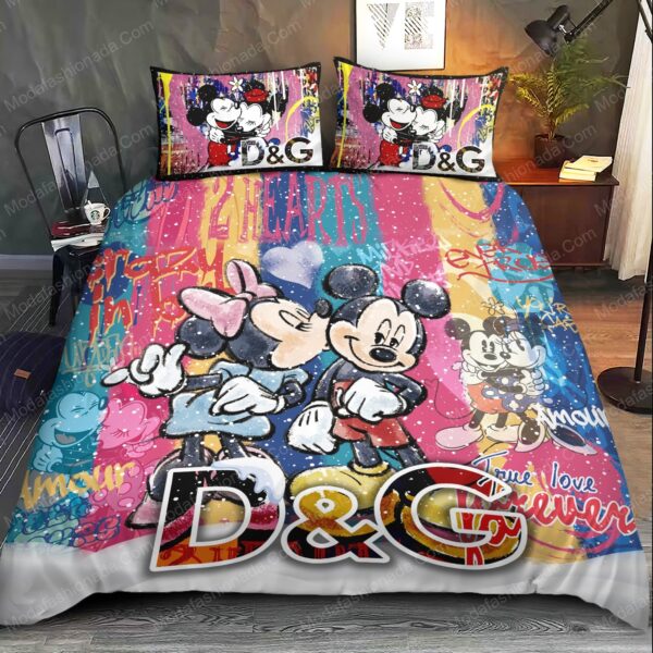 Dolce & Gabbana Mickey Style Merry Christmas Bedding Sets - Image 2