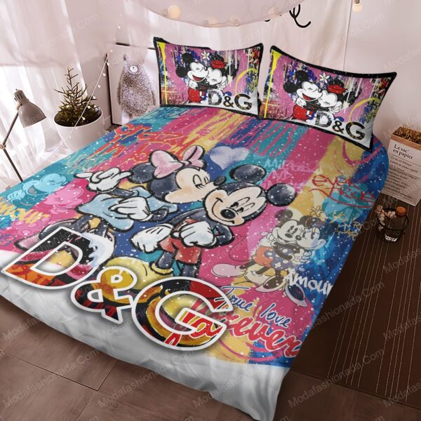 Dolce & Gabbana Mickey Style Merry Christmas Bedding Sets - Image 3