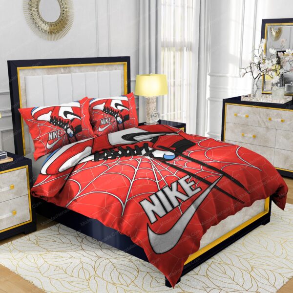 Famous Nike Air Jordan and Cobweb Design & Quality Comfortable 4 Pieces Bedding Sets - Image 2