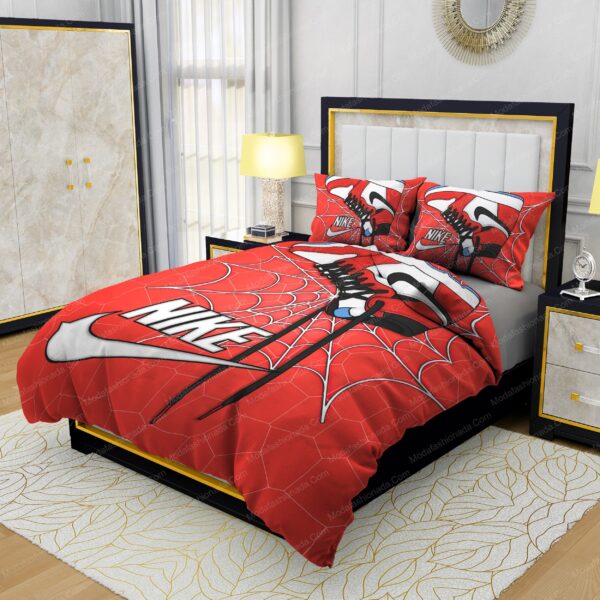 Famous Nike Air Jordan and Cobweb Design & Quality Comfortable 4 Pieces Bedding Sets - Image 3