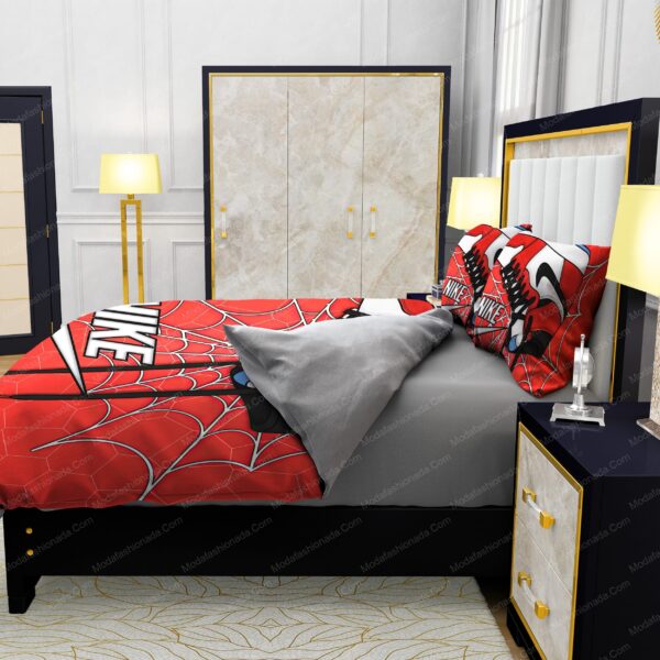 Famous Nike Air Jordan and Cobweb Design & Quality Comfortable 4 Pieces Bedding Sets - Image 6