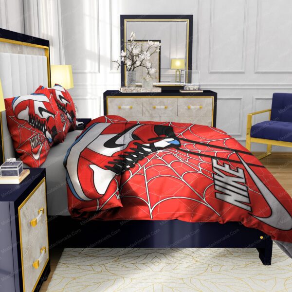 Famous Nike Air Jordan and Cobweb Design & Quality Comfortable 4 Pieces Bedding Sets - Image 7