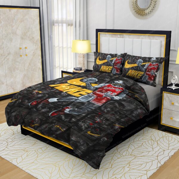 Famous Nike Air Jordan Design & Quality Comfortable 4 Pieces Bedding Set - Image 3
