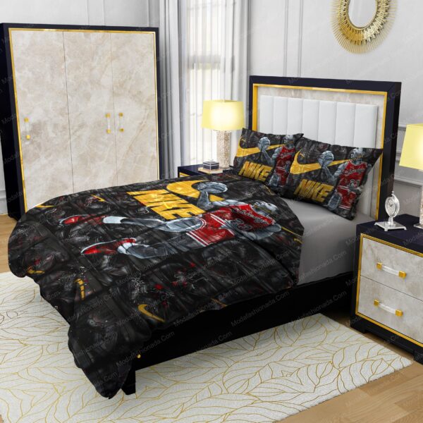Famous Nike Air Jordan Design & Quality Comfortable 4 Pieces Bedding Set - Image 4
