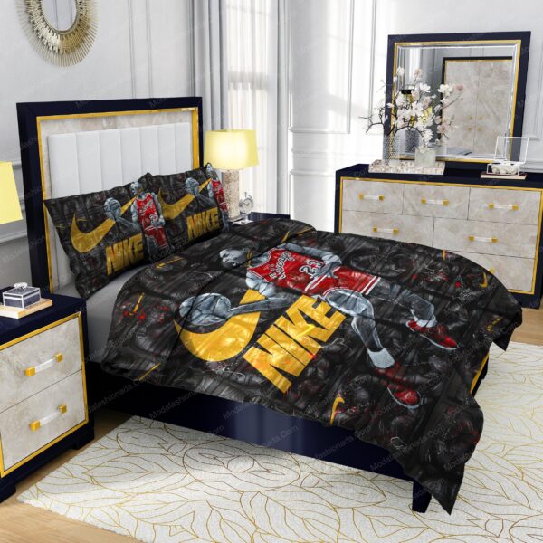 Famous Nike Air Jordan Design & Quality Comfortable 4 Pieces Bedding Set - Image 5