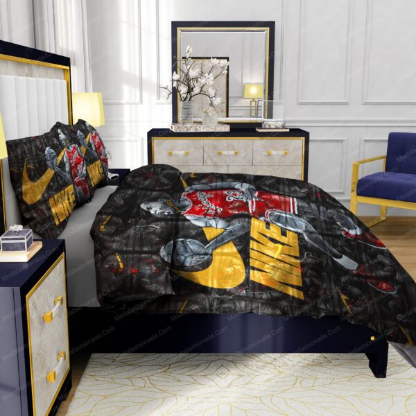 Famous Nike Air Jordan Design & Quality Comfortable 4 Pieces Bedding Set - Image 7