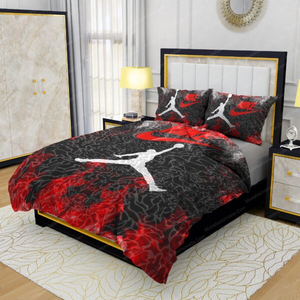 Famous Nike Air Jordan JUST DO IT Design & Quality Comfortable 4 Pieces Bedding Sets - Image 3