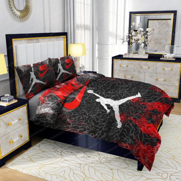 Famous Nike Air Jordan JUST DO IT Design & Quality Comfortable 4 Pieces Bedding Sets - Image 5