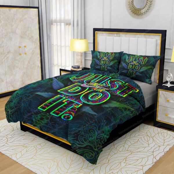 Famous Nike Weed Design & Quality Comfortable 4 Pieces Bedding Sets - Image 3