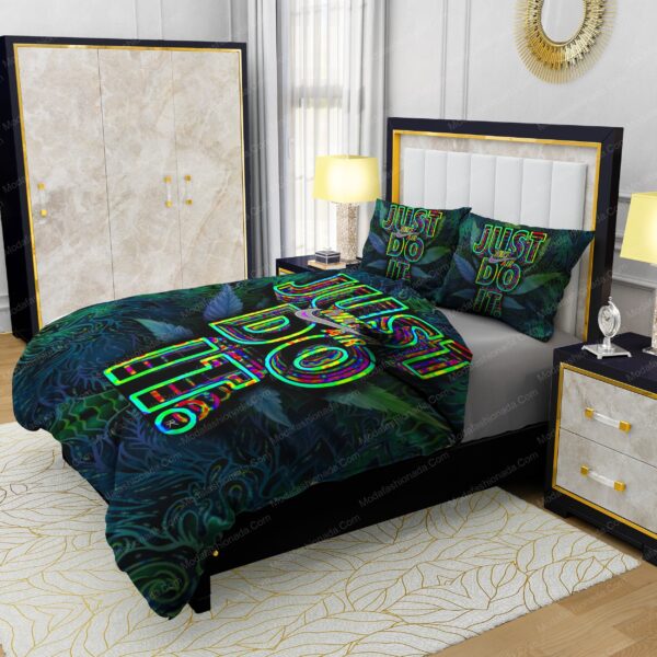 Famous Nike Weed Design & Quality Comfortable 4 Pieces Bedding Sets - Image 4