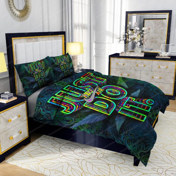 Famous Nike Weed Design & Quality Comfortable 4 Pieces Bedding Sets - Image 5