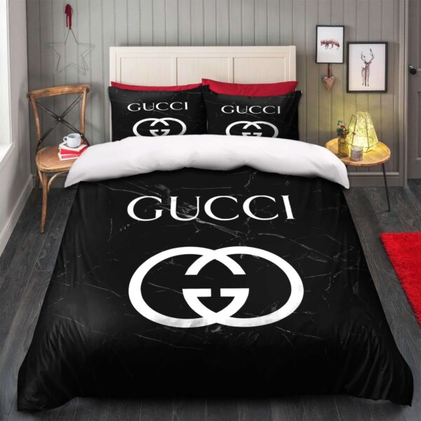Gucci Black Marble Marmor Bedding Sets - Image 4