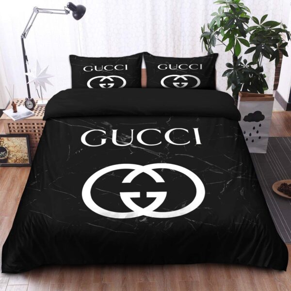 Gucci Black Marble Marmor Bedding Sets - Image 5