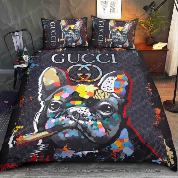 Gucci Bulldogs Bedding Sets - Image 2