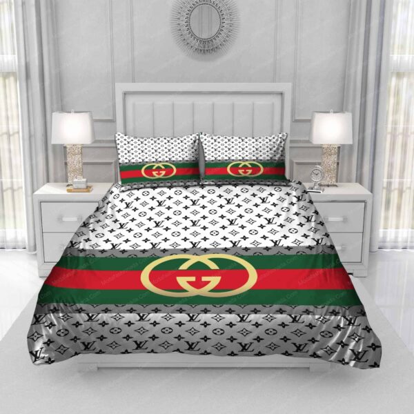 Gucci Louis Vuitton Symbol Bedding Sets - Image 3