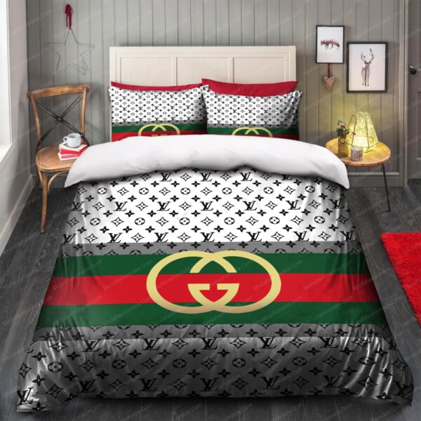 Gucci Louis Vuitton Symbol Bedding Sets - Image 5
