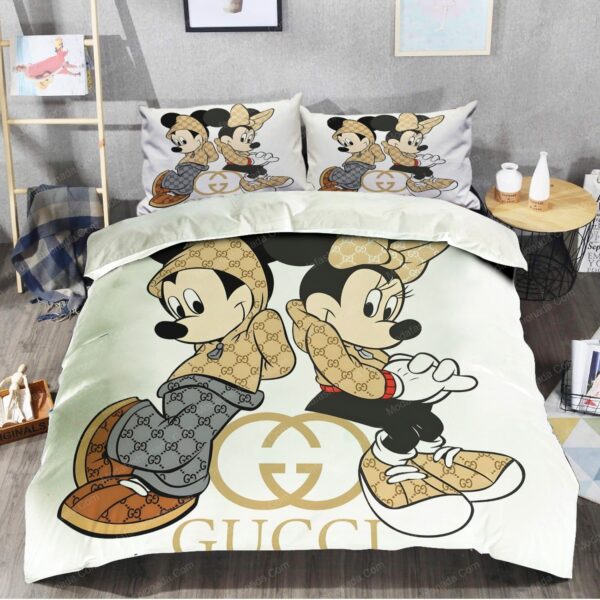 Gucci Mickey Mouse Wallpapers Brands 51 Bedding Set - Image 2