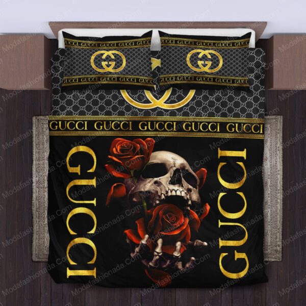 Gucci Skull And Roses Bedding Sets