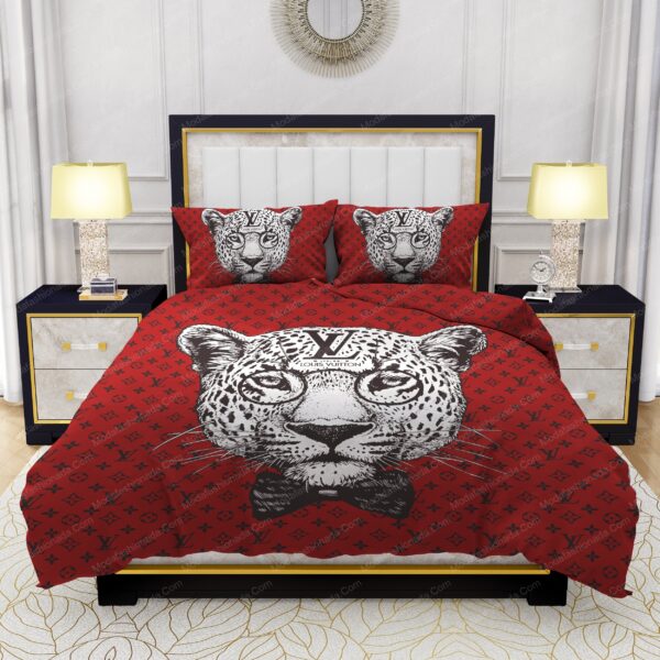 Leopard Head Louis Vuitton Bedding Sets