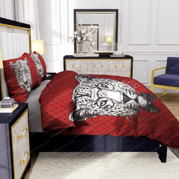 Leopard Head Louis Vuitton Bedding Sets - Image 7