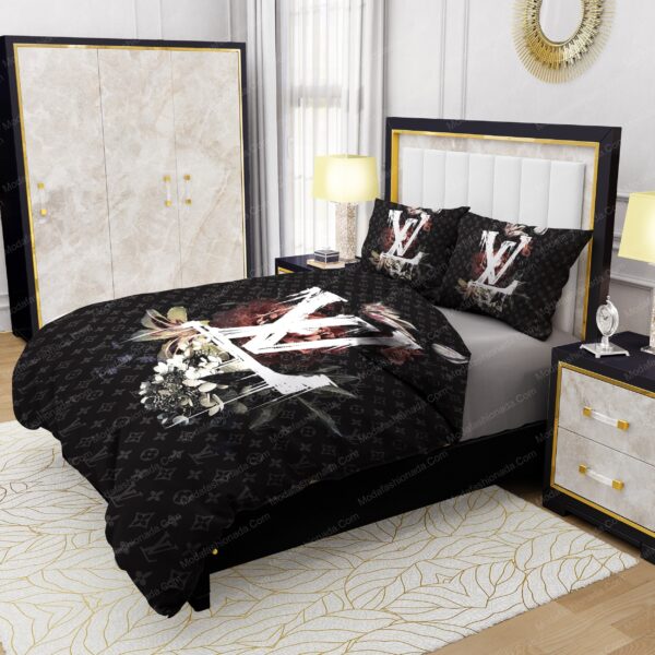 Lily Peony Louis Vuitton Bedding Sets - Image 4