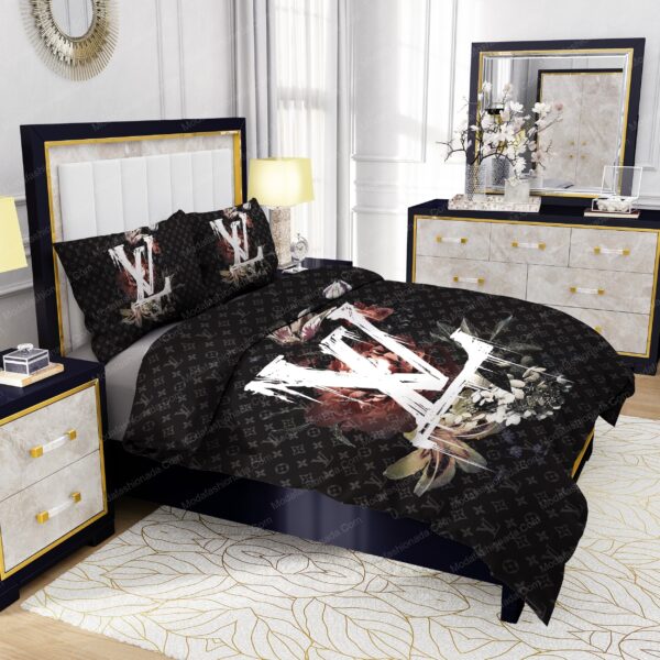 Lily Peony Louis Vuitton Bedding Sets - Image 5