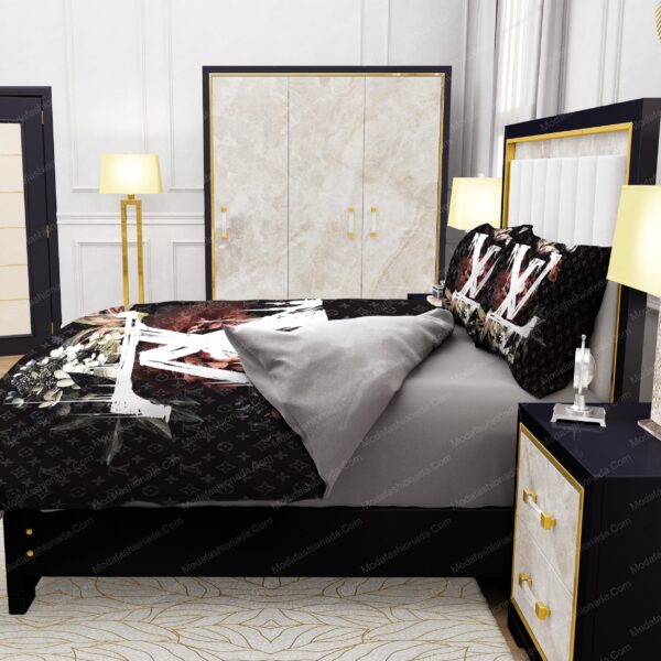 Lily Peony Louis Vuitton Bedding Sets - Image 6