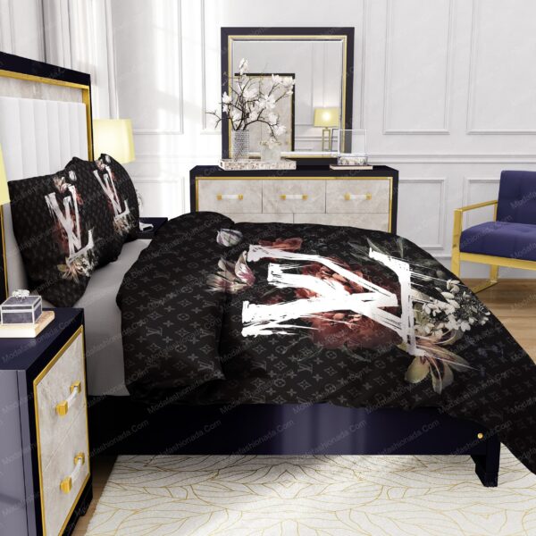 Lily Peony Louis Vuitton Bedding Sets - Image 7