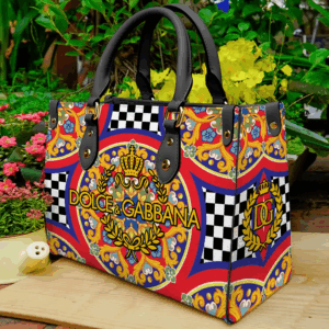 Limited Edition DOLCE & GABBANA LEATHER HANDBAG KIN-F76B-ML432